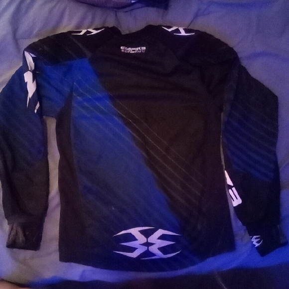 Black and Blue Paintball Shirt with Unique Design - Picture 2 of 2